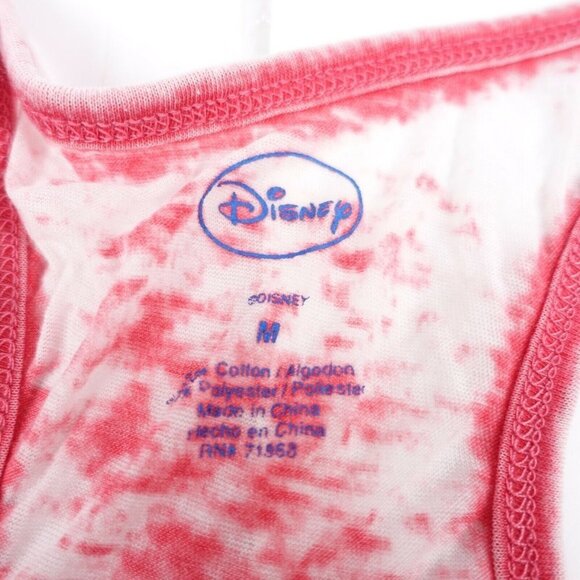 Disney Lion King Hakuna Matata Red Tie-dye Sheer Stretch Tank Top Sz M - Picture 2 of 3